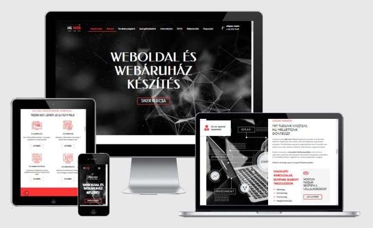 Weboldal és Webáruház készítés - HG WEB Kft.