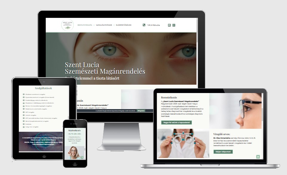 Szent Lucia Szemészeti Magánrendelés - HG WEB Kft.